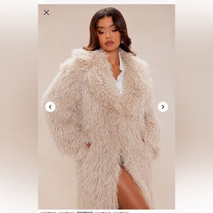 Faux fur coat